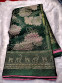 Forest Green Brasso Saree