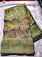 Olive Green Baraso Saree
